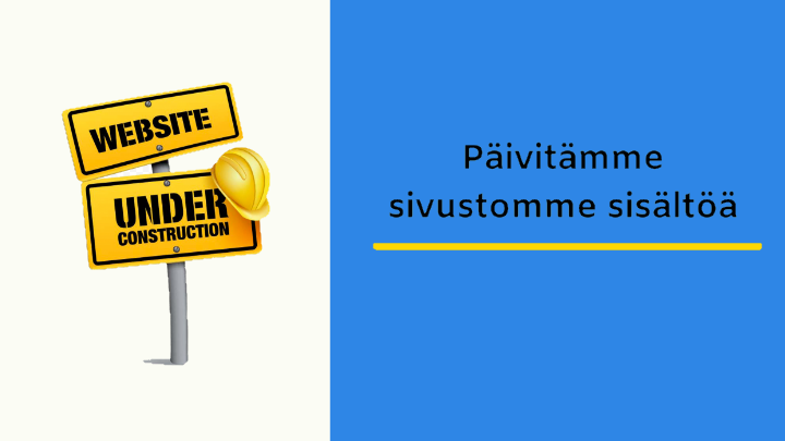 Sivustoamme p�ivitet��n!